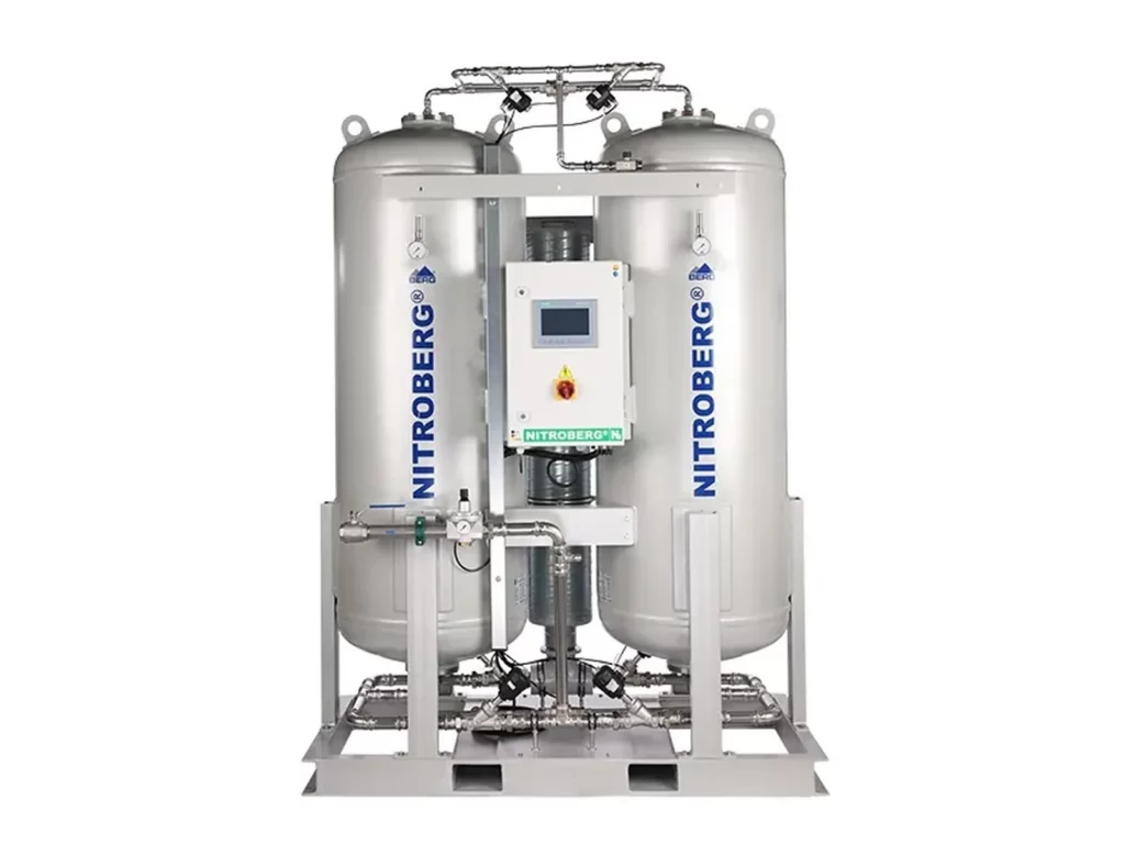 NITROBERG® PSA-Stickstoffgenerator mit zwei Adsorbern vor Ort